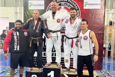 Atletas de Taguaí se destacam em campeonato de jiu-jitsu em Pardinho