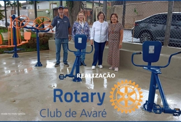 Rotary Club de Avaré realiza doação de equipamento para asilo R.A.F.A