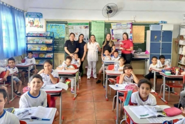 EMEF Iracema de Sarutaiá promove atividade educativa sobre Saúde Bucal