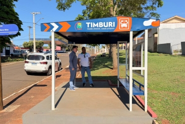 Prefeitura prepara instalação de novos pontos de ônibus em bairros de Timburi