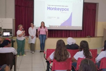 Monkeypox: Equipe da Saúde ministra palestra para alunos do Trombi