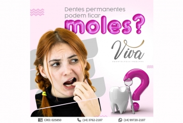 Dentes permanentes podem ficar moles