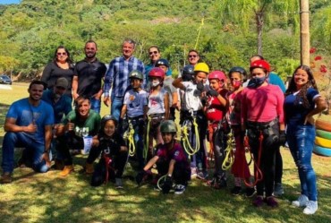 Crianças participam do projeto de Turismo Pedagógico Ambiental de Timburi