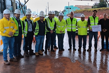 Gestão Roberto Araujo participa de visita técnica à obra estratégica na SP-255