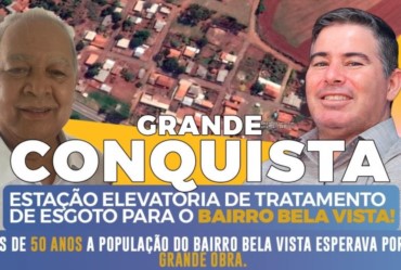 Douglas anuncia obra de saneamento básico no Bairro Bela Vista