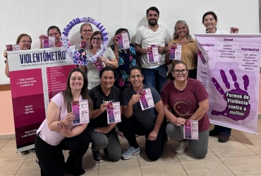 Agosto Lilás leva conscientização às alunas do curso de Modelagem em Fartura
