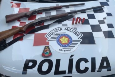 Polícia Militar prende homem com armas em Itaí