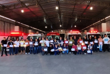 Motoristas de Taguaí recebem capacitação em  primeiros socorros e atendimento pré-hospitalar