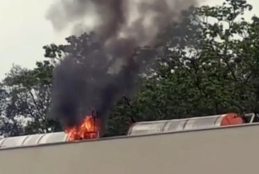 Incêndio na lavanderia do Hospital Manoel de Abreu mobiliza bombeiros em Bauru