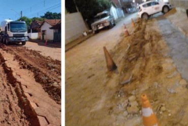 Departamento de Vias Públicas e Obras executa benfeitorias