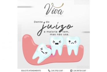 A maioria tem, mas não usa. Mas estamos falando do dente, não do juízo, porque o dente costuma inflamar