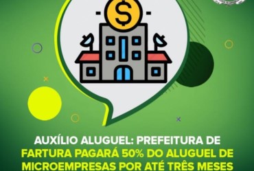 Auxílio Aluguel: Prefeitura de Fartura pagará 50% do aluguel de microempresas por até três meses