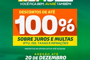 REFIS 2023 concede desconto de até 100% sobre multas e juros