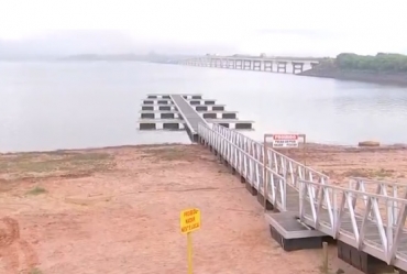 Nível da água da represa Jurumirim baixa para 27,32%