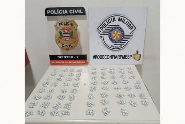 Polícia Civil apreende mais de 700 pedras de crack em Itaporanga