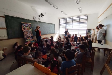 Projeto Alimentação Saudável é aplicado na escola Anaclite Adelasir da Silva, em Taguaí