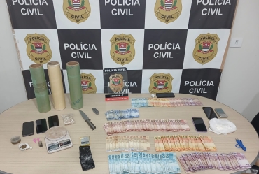 Polícia Civil deflagra operação contra o tráfico com três prisões em Sarutaiá