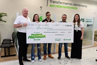 Sicredi Norte Sul tem mais um ganhador da Poupança Premiada