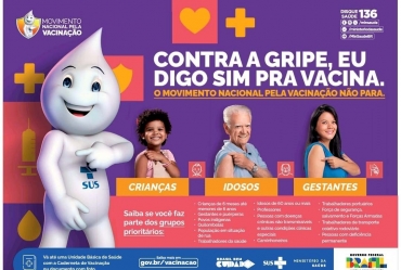 Dia D da vacinação contra a gripe acontece neste sábado, 13