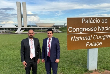 Prefeito e vice de Timburi participam de reuniões nos ministérios em Brasília