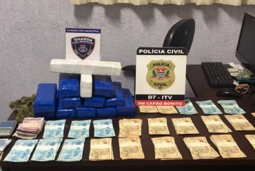 Homem é preso com mais de 9 kg de maconha e R$ 25 mil em Capão Bonito