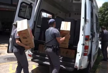 Milhares de maços de cigarros são apreendidos pela Polícia Militar em Itapeva
