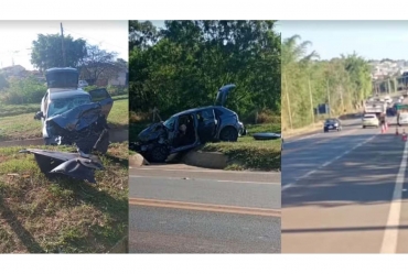 Motorista fica ferido após bater de frente com caminhão betoneira na SP-255 em Itaí