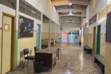 Aulas são retomadas em escola atingida por poste e árvore que caíram durante chuva em Ourinhos