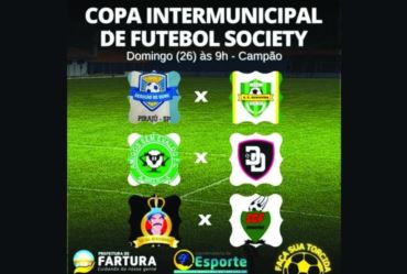 Domingo (26) tem início da copa intermunicipal de futebol society