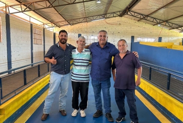 Prefeitura de Sarutaiá realiza a manutenção do campo de bocha e de malha