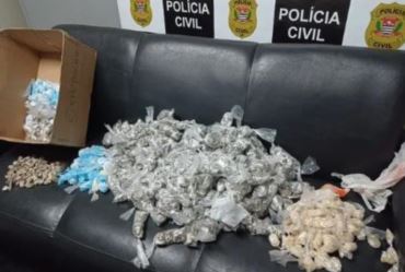 Polícia Civil prende casal com 8 mil porções de drogas em Botucatu