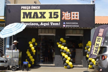 Loja MAX 15 é inaugurada em Fartura 