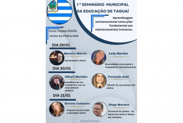 Prefeitura de Taguaí realiza 1º Seminário Municipal de Educação 