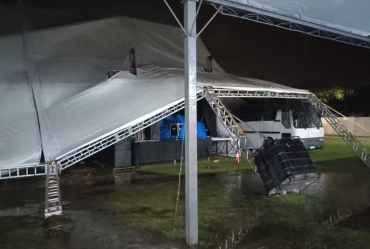 Após danos causados pela chuva, recinto da Emapa passa por reparos e mantém shows em Avaré