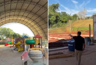 Revitalização da quadra do São Caetano avança em Fartura