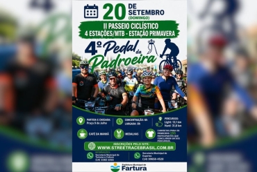 4º Pedal da Padroeira acontece neste domingo (20) em Fartura