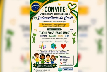 Fartura realiza solenidade em homenagem à Independência do Brasil no dia 3 de setembro