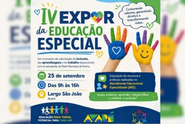Exposição da Educação Especial acontece nesta sexta-feira, 25, no Largo São João 