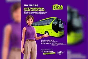 Fartura oferece transporte gratuito para  a Feira do Empreendedor em São Paulo