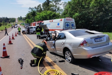 Acidente com vítima fatal na Rodovia Eduardo Saigh (SP-255), entre Itaí e Taquarituba