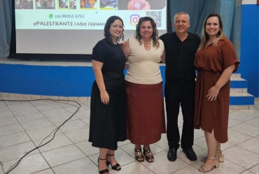 Palestra promove acolhimento e bem-estar na Rede Municipal de Educação em Taguaí 