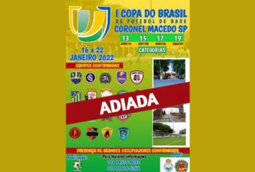 Coronel Macedo adia edição da “Copinha” no município