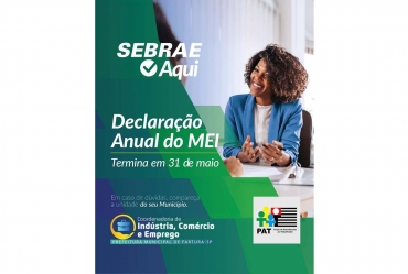 Declaração anual do MEI termina em 31 de maio