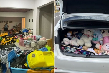 Projeto solidário arrecada presentes para famílias carentes em Taguaí: 'Natal mais alegre'