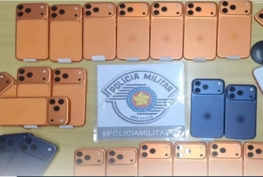Carga de celulares avaliada em R$ 300 mil é apreendida pela Polícia Militar em Itaporanga