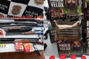 Polícia prende dupla com arsenal em São Miguel Arcanjo
