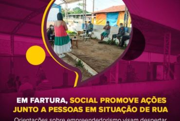 Social promove ações junto a moradores em situação de rua