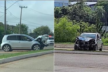 Motorista fica ferido ao bater carro em poste de energia em Itapeva