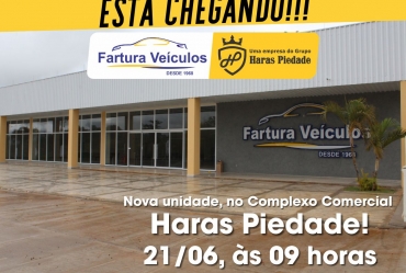 Fartura Veículos inaugura nova unidade no Complexo Comercial Haras Piedade, no dia 21/06