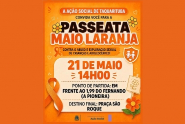 Taquarituba mobiliza população para passeata no dia 21 de maio contra o abuso infantil